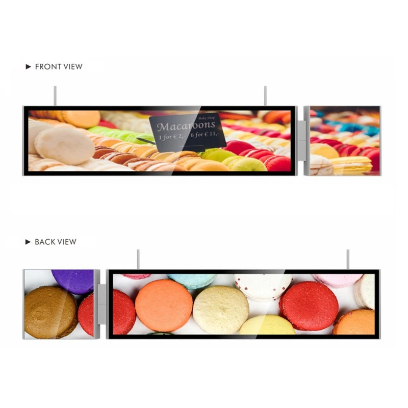 អេក្រង់បង្ហាញរបារ LCD ទំហំ 49 អ៊ីញជាមួយនឹងប្រអប់ពន្លឺ -អេក្រង់ពីរបានភ្ជាប់