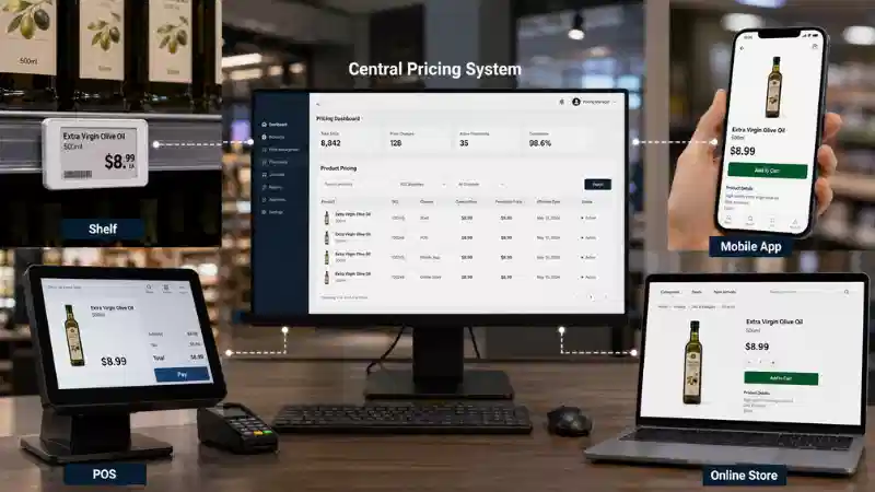 ភាពស៊ីសង្វាក់គ្នានៃតម្លៃ Omnichannel៖ របៀបធ្វើសមកាលកម្មធ្នើ, ម៉ាស៊ីនឆូតកាត, ក...